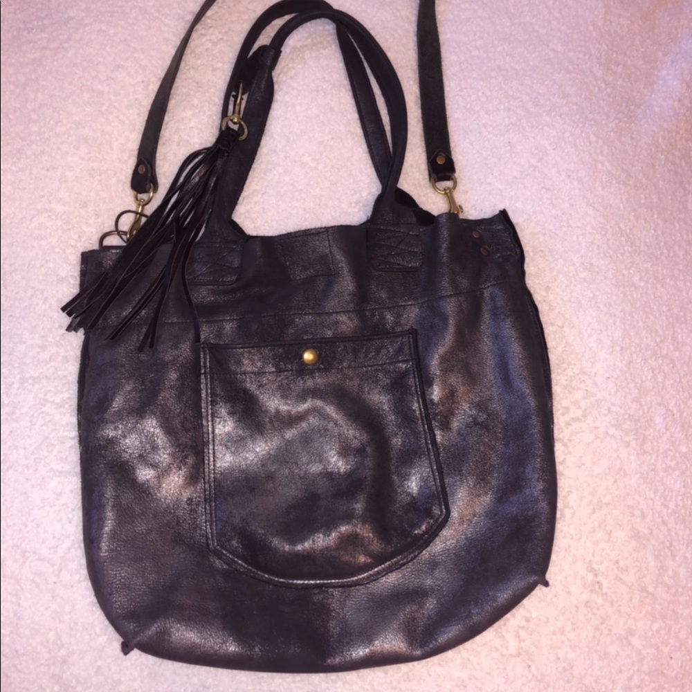 Black and Silver Metallic Bag by elke